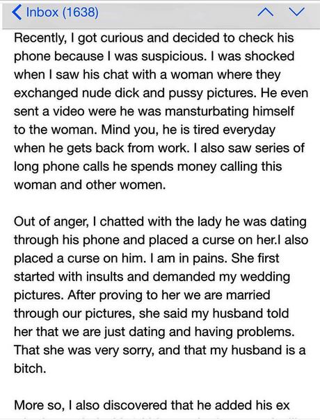 How My Husband Sent A Masturbation Video To Another Woman Online Wife Reveals Shocking Details